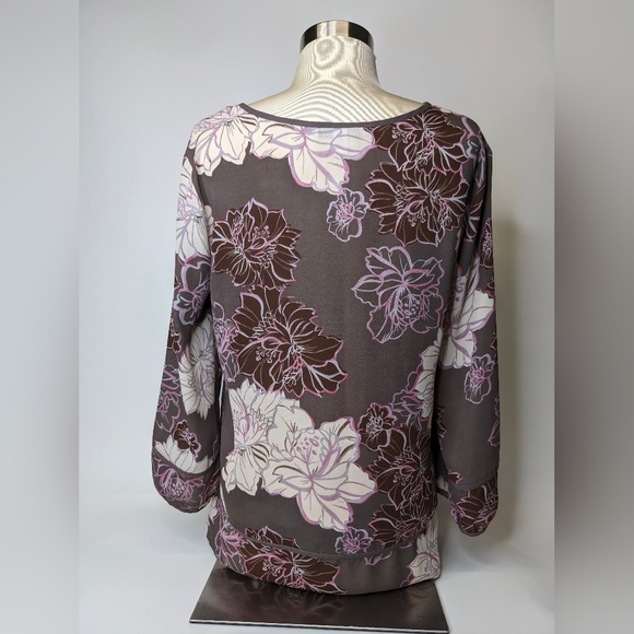 41 Hawthorne Floral Print Blouse Size M - Picture 5 of 7